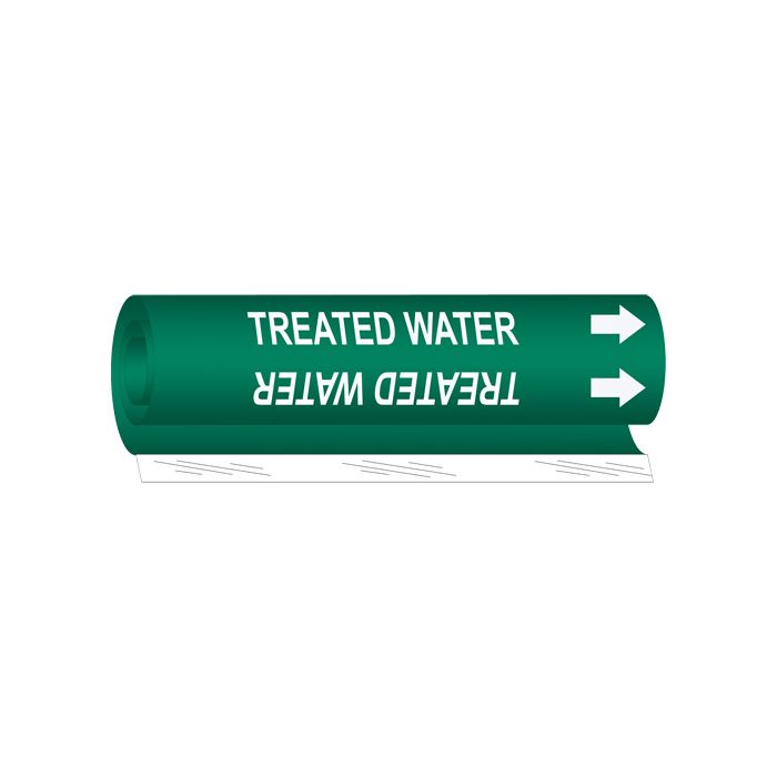 "Treated Water" Pipe Marker