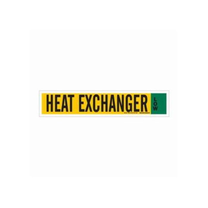 "Heat Exchanger" Ammonia (IIAR) Pipe Marker