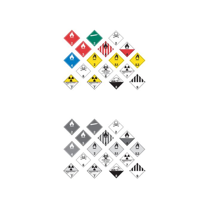 Flammable Gases TDG Shipping Labels