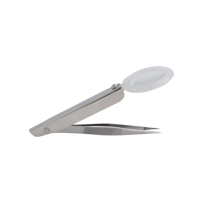 Splinter Forceps With Magnifier