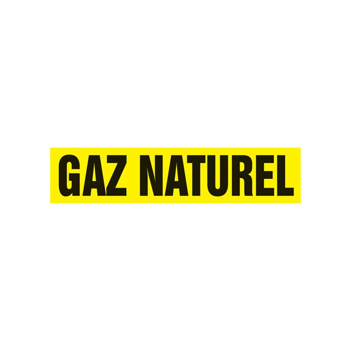 "Gaz Naturel" Pipe Marker