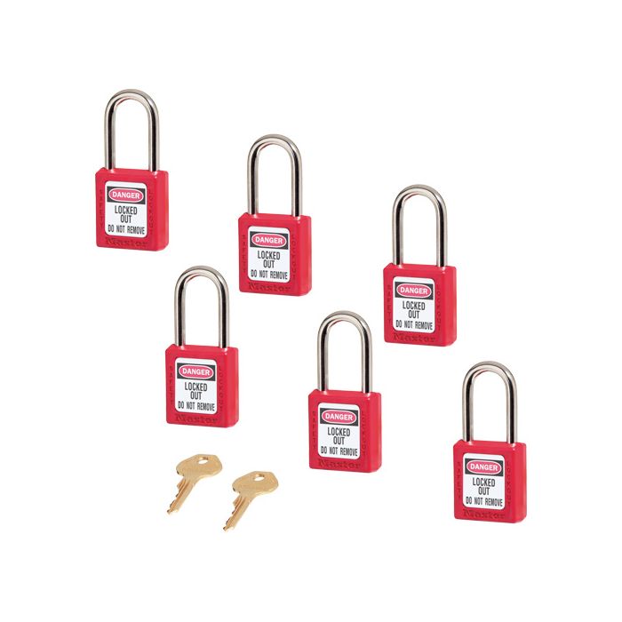 410 Series Zenex™ Padlocks - Set of Six