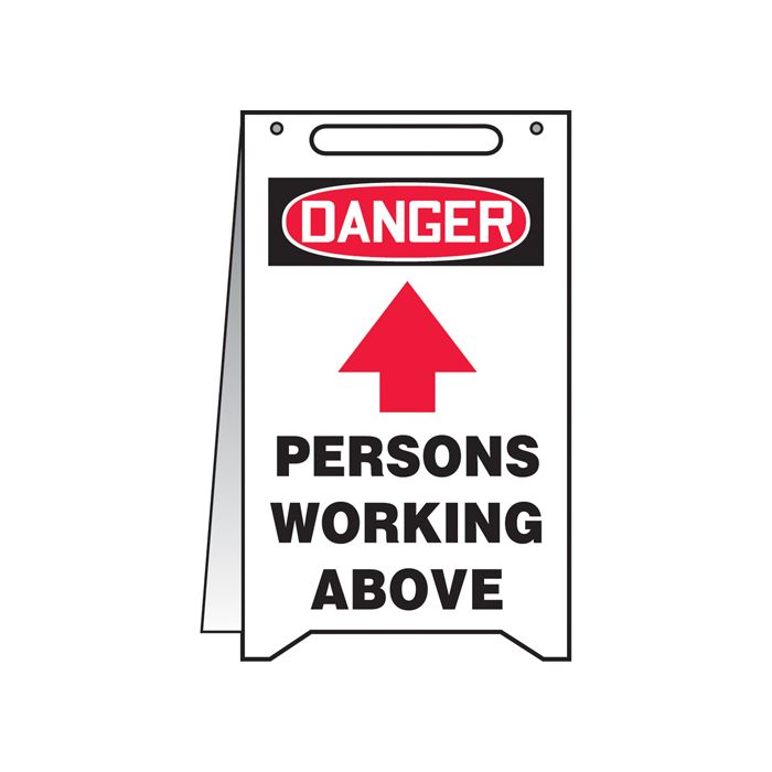 "Persons Working Above" Fold-Ups™ Sign