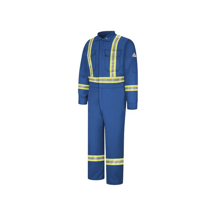 Flame-Resistant Premium Coveralls with Reflective Trim