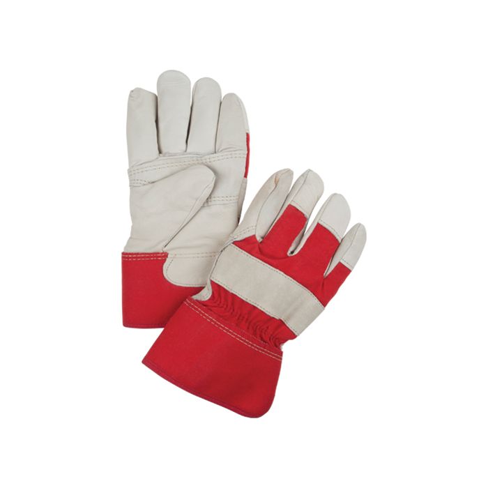 Red & White Winter-Lined Fitters Gloves