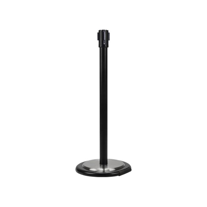 Free-Standing Crowd Control Barrier Receiver Post With Wheels