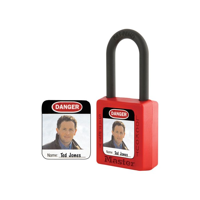 Zenex™ Thermoplastic Photo Padlock Identification Labels