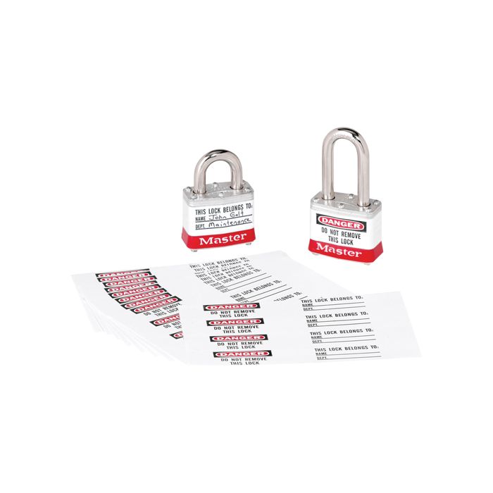 Zenex™ Thermoplastic Photo Padlock Identification Labels