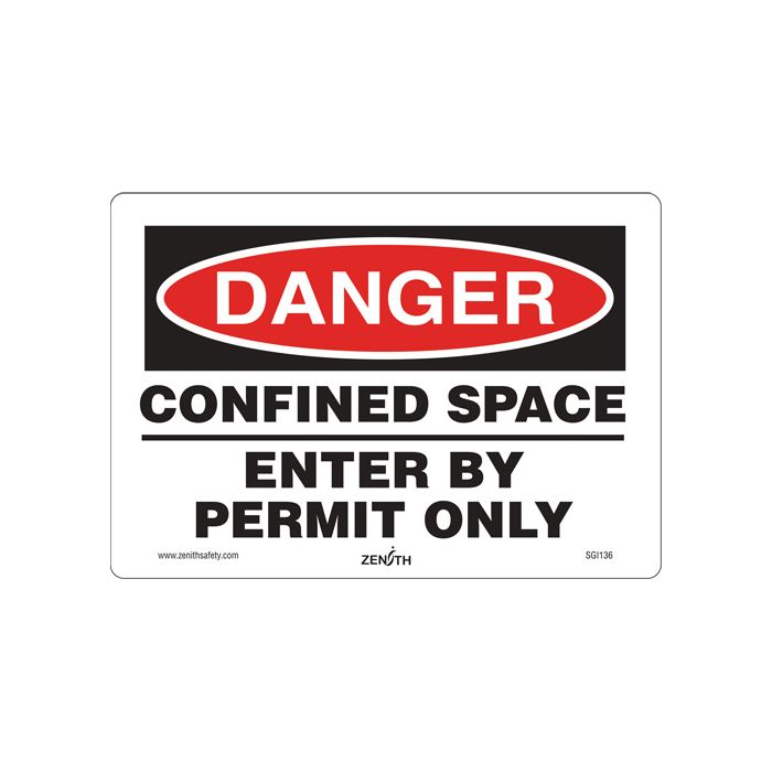 Danger Confined Space Safety Sign