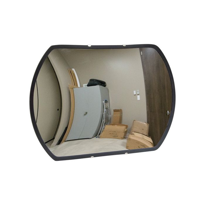 Roundtangular Convex Mirror with Bracket