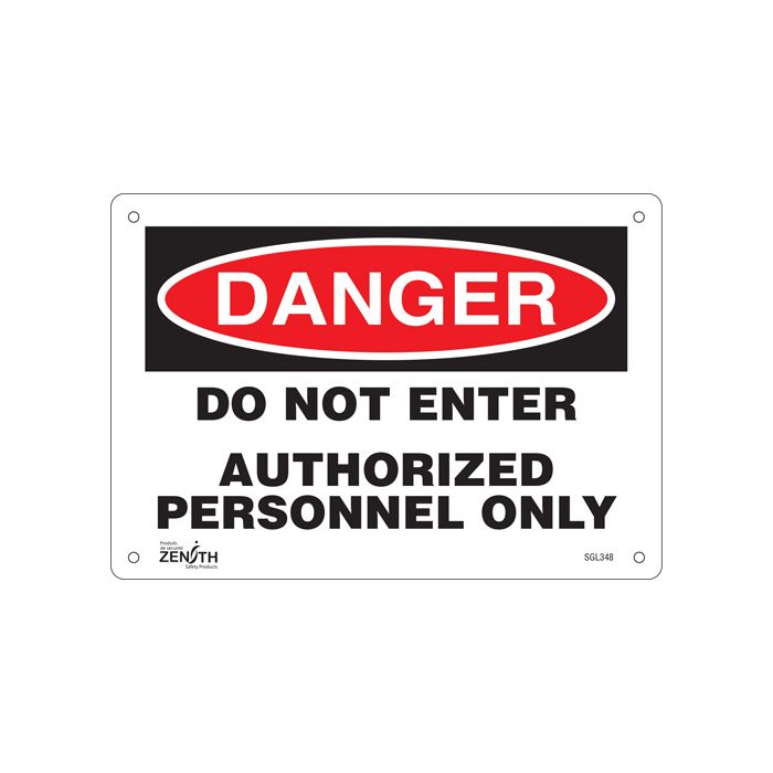 "Authorized Personnel Only" Sign