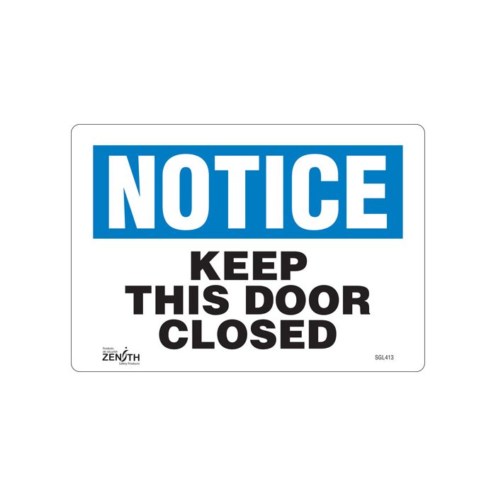 "Keep This Door Closed" Sign