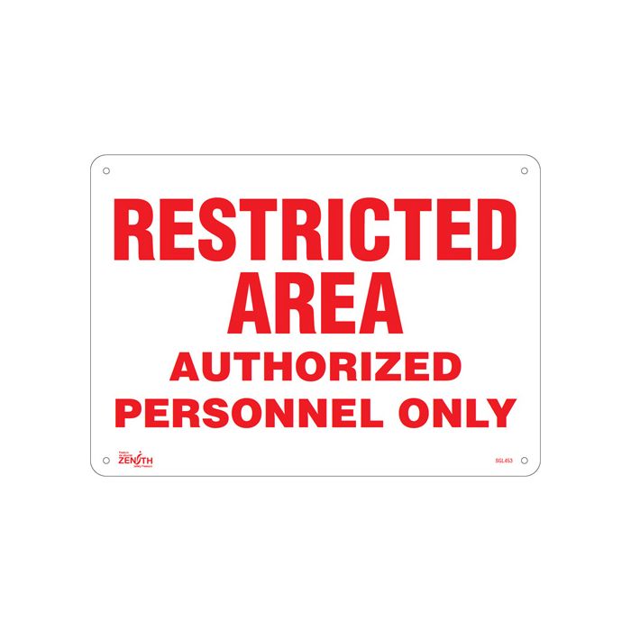 "Authorized Personnel Only" Sign