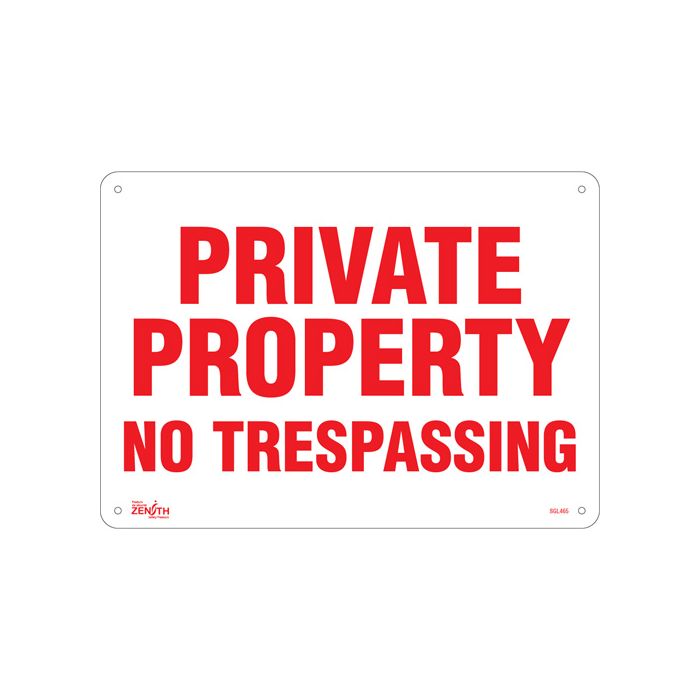 "Private Property" Sign