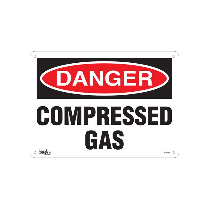 "Compressed Gas" Sign