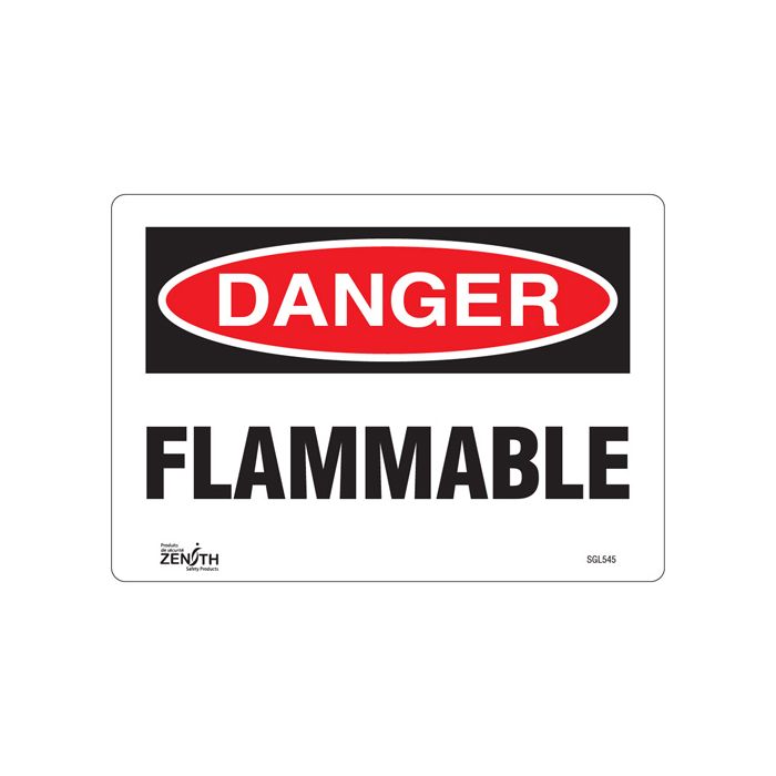 "Flammable" Sign