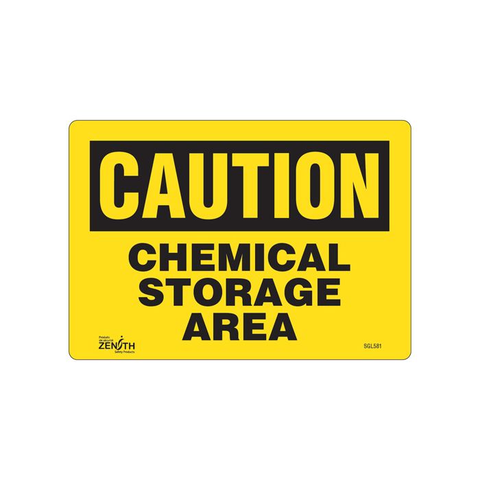 "Chemical Storage Area" Sign