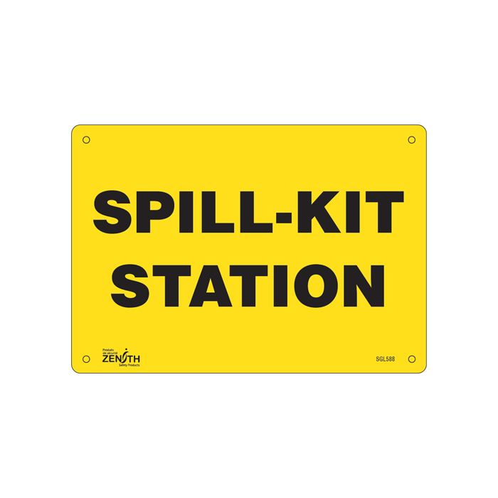 "Spill Kit Station" Sign