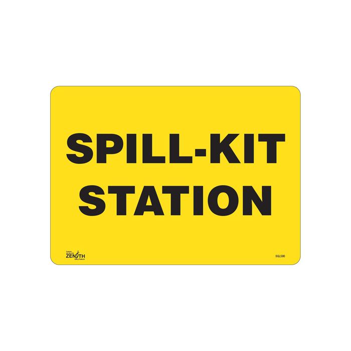 "Spill Kit Station" Sign