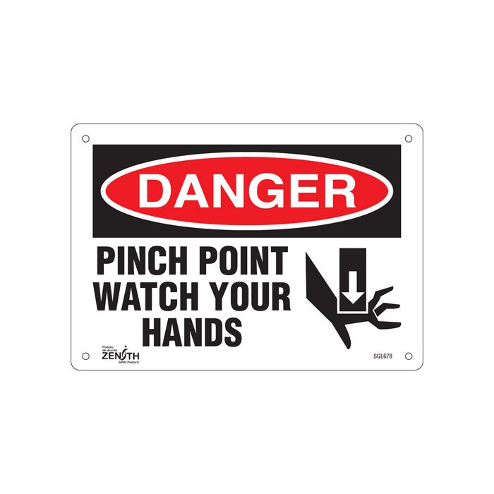 "Pinch Point" Sign