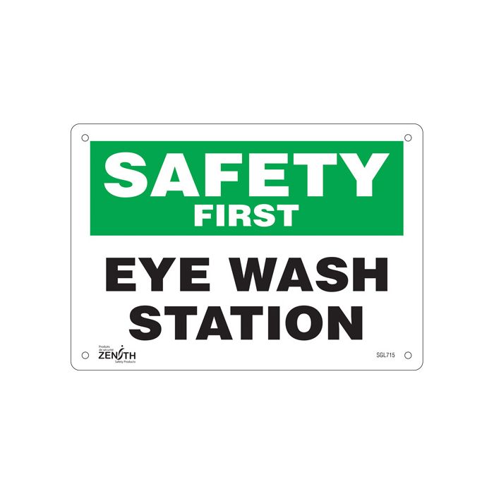 "Eye Wash Station" Sign