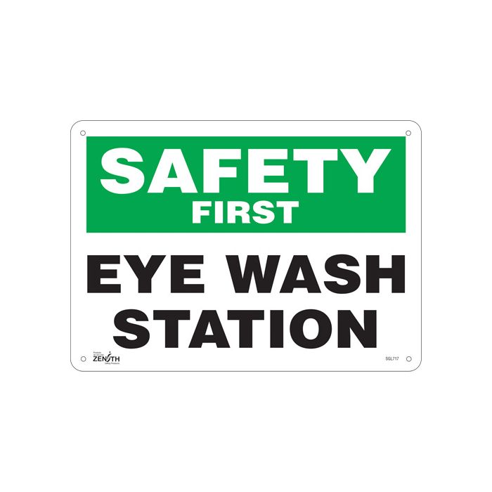 "Eye Wash Station" Sign