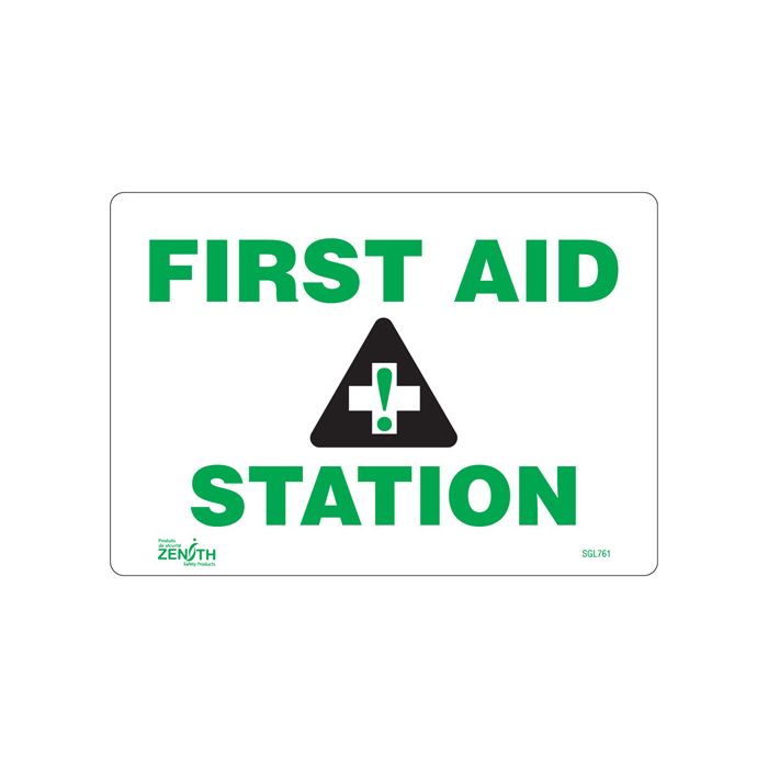 "First Aid Station" Sign
