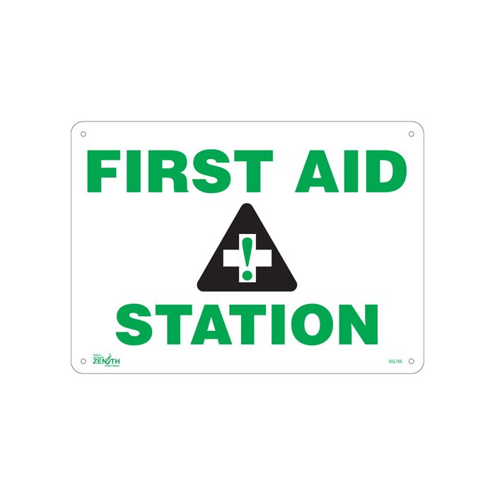 "First Aid Station" Sign