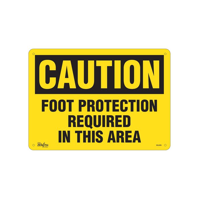 "Foot Protection Required" Sign