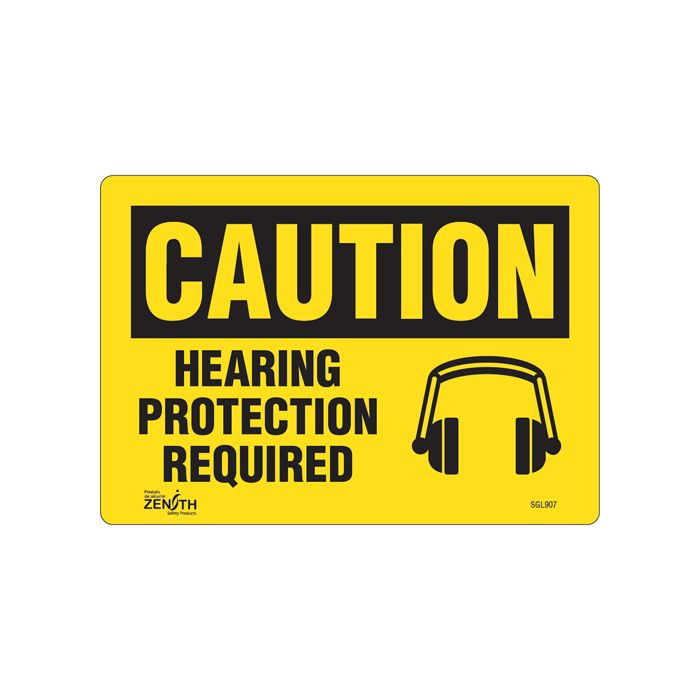 "Hearing Protection Required" Sign