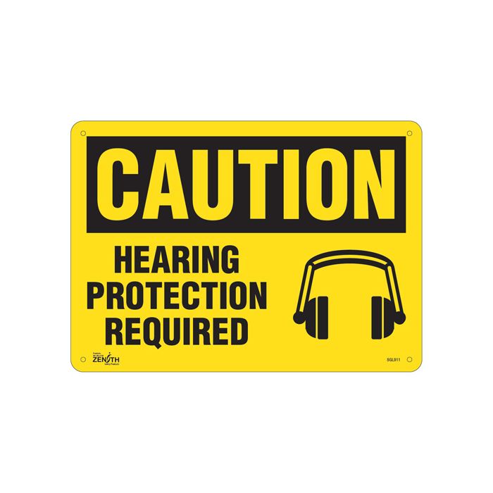 "Hearing Protection Required" Sign