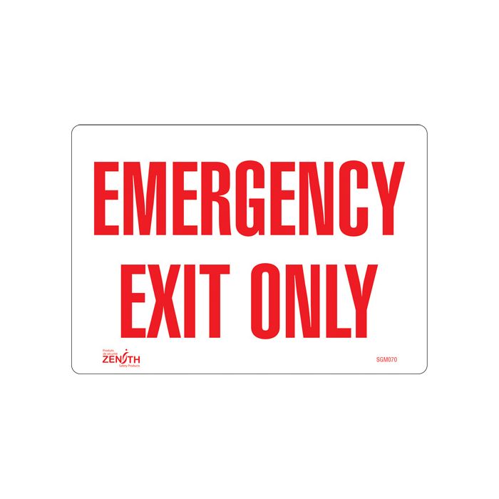 "Emergency Exit" Sign