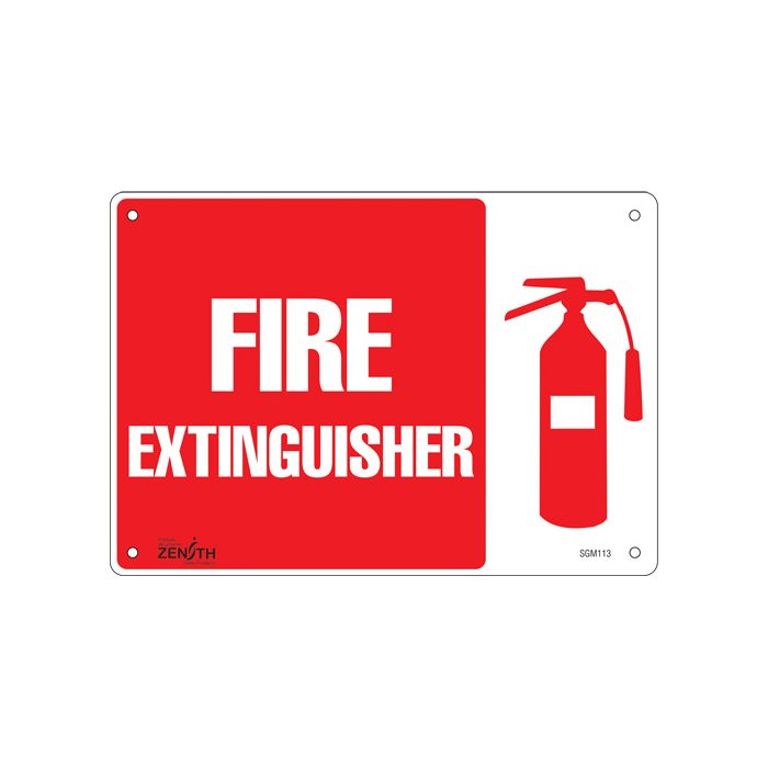 "Fire Extinguisher" Sign
