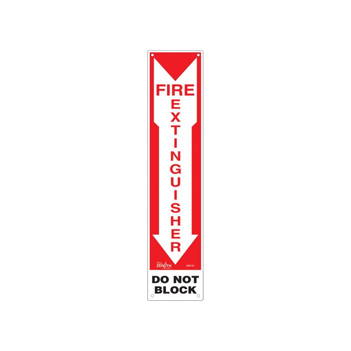 "Fire Extinguisher - Do Not Block" Sign