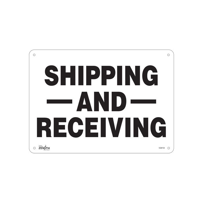"Shipping And Receiving" Sign