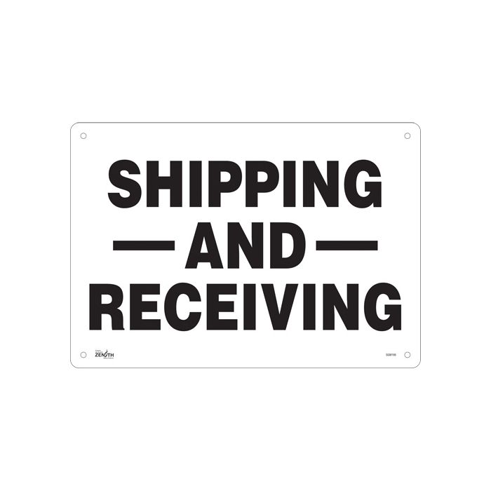 "Shipping And Receiving" Sign