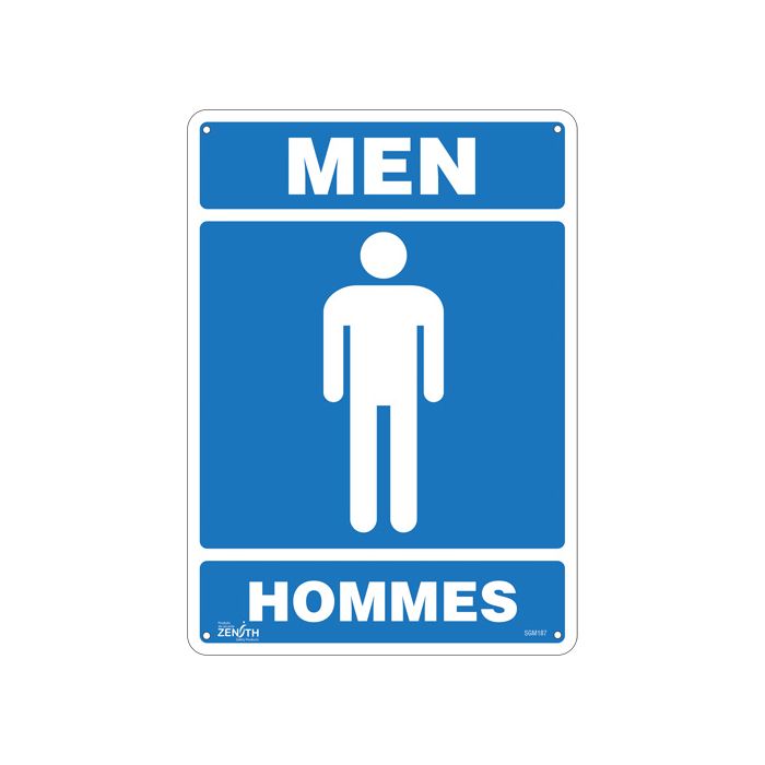 "Men - Hommes" Sign