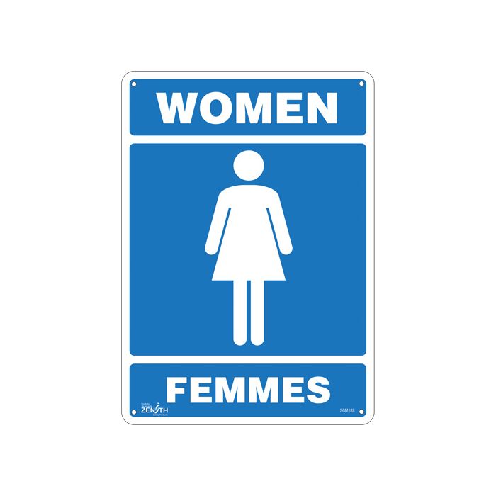 "Women - Femmes" Sign