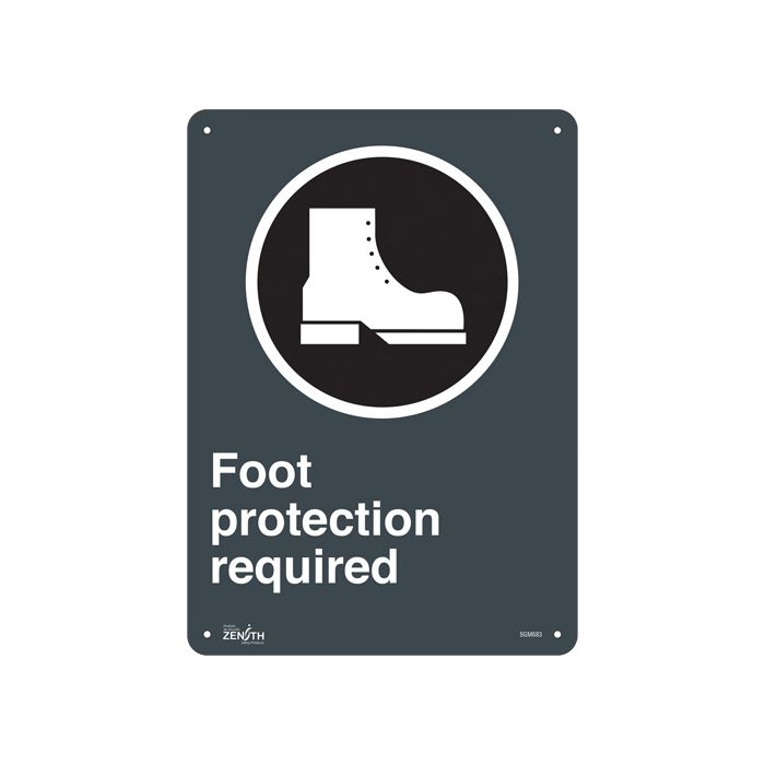 "Foot Protection Required" Sign