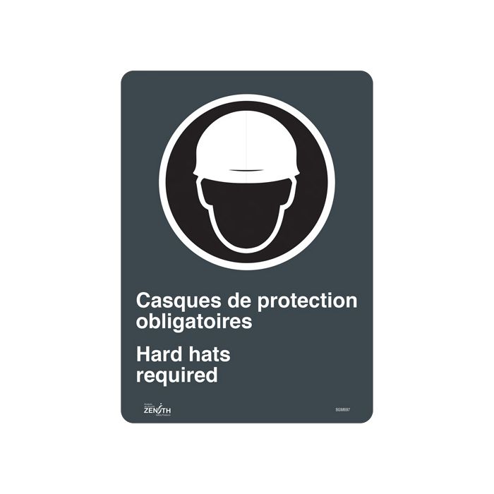 "Hard Hats Required" Sign