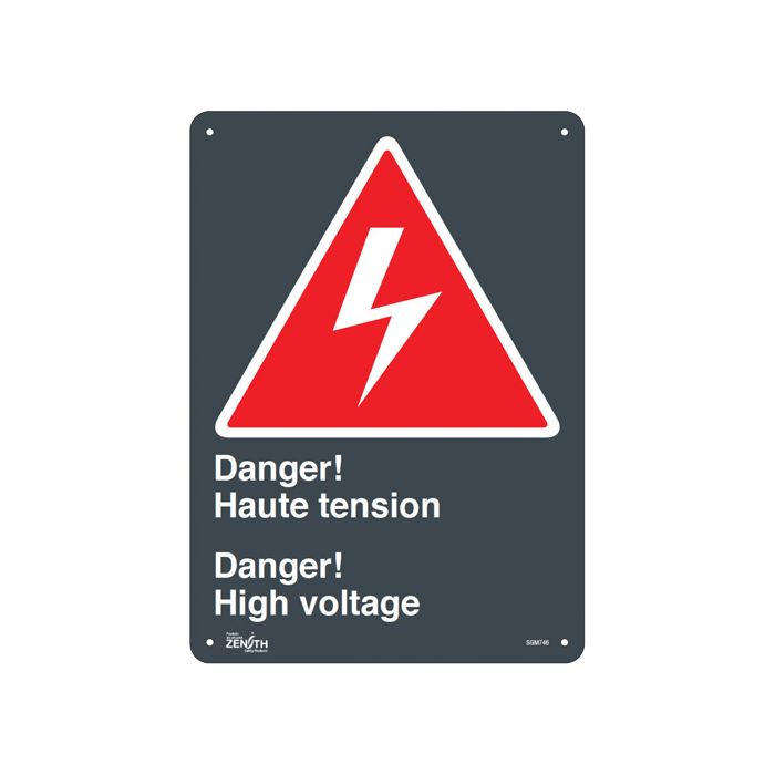 "Haute Tension/High Voltage" Sign