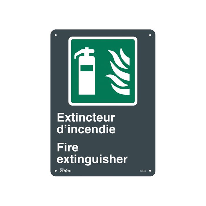 "Extincteur D'Incendie/Fire Extinguisher" Sign
