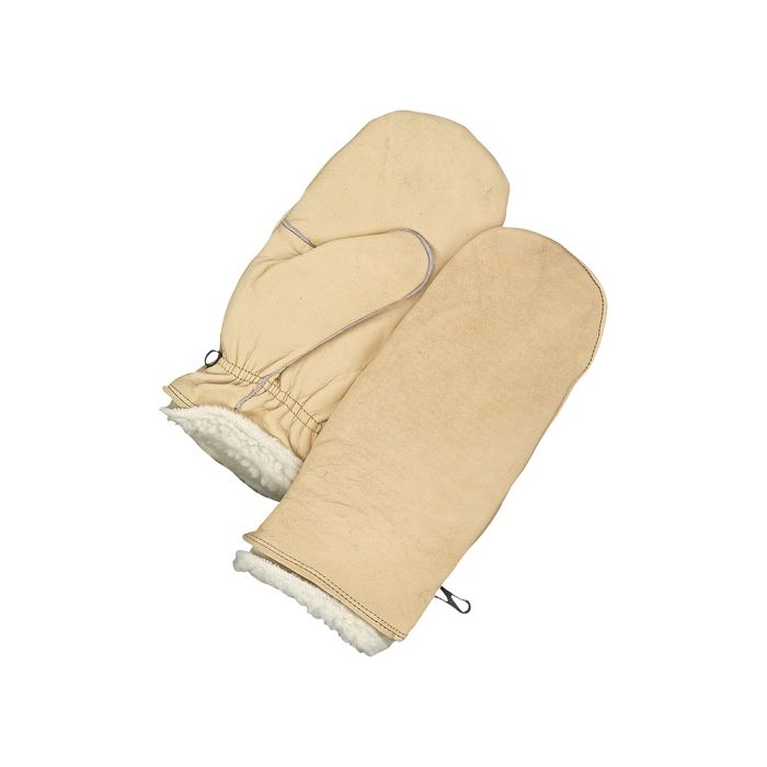 Classic Lined Grain Leather Mitt