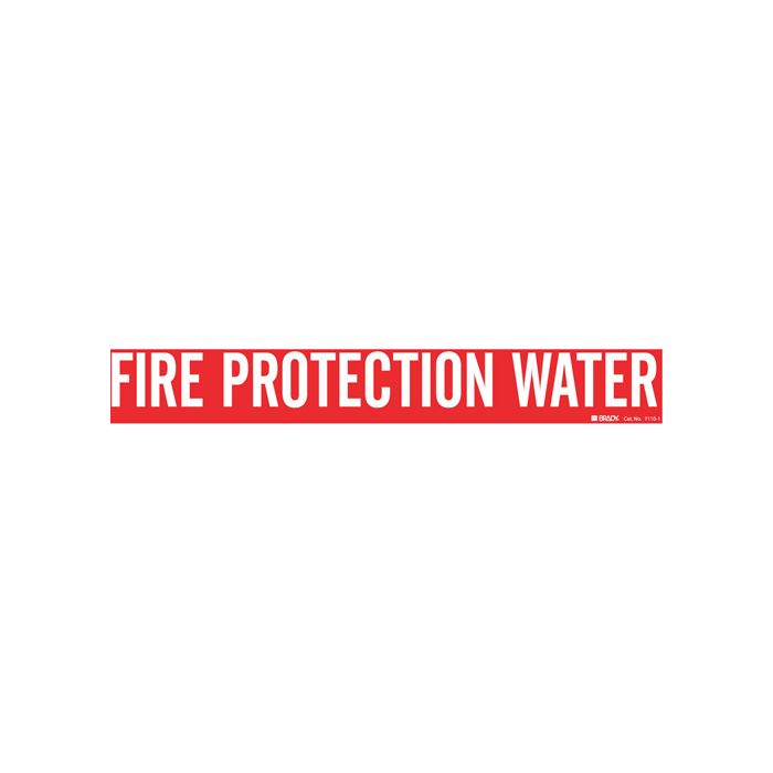 "Fire Protection Water" Pipe Marker