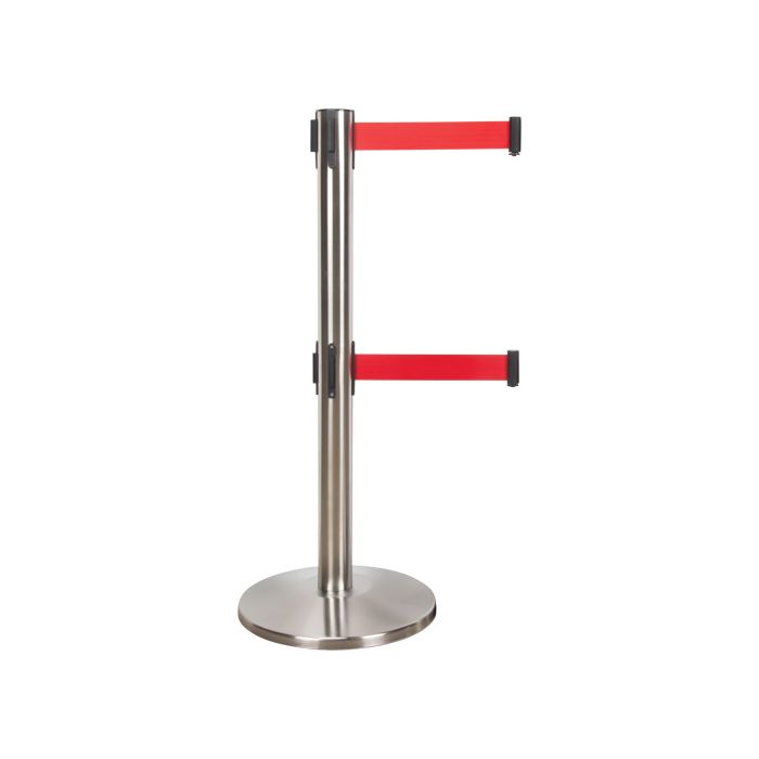 Dual Belt Crowd Control Barrier