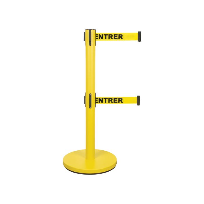 Dual Belt Crowd Control Barrier