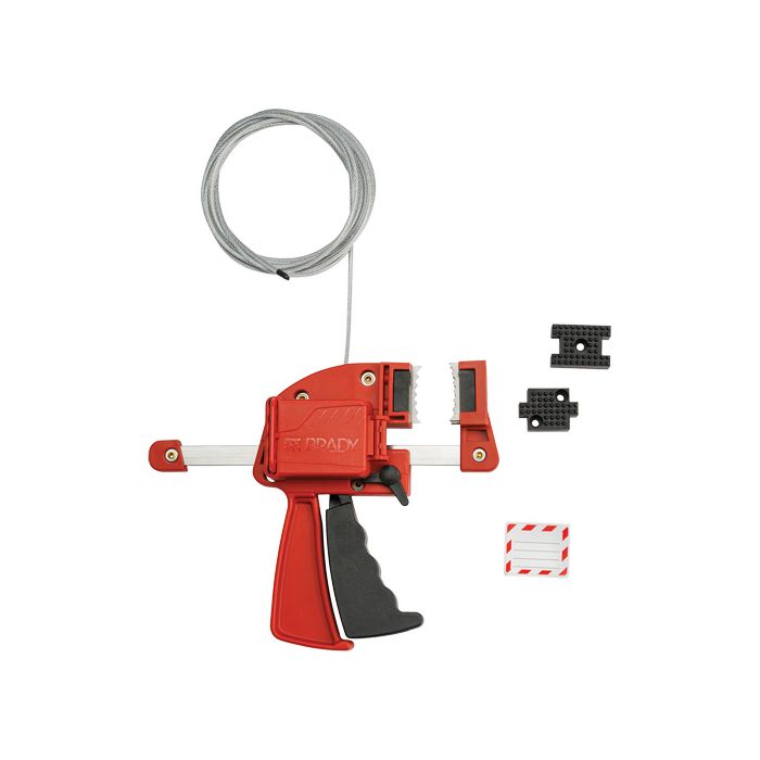 Red Clamping Cable Lockout