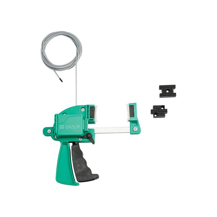 Green Clamping Cable Lockout