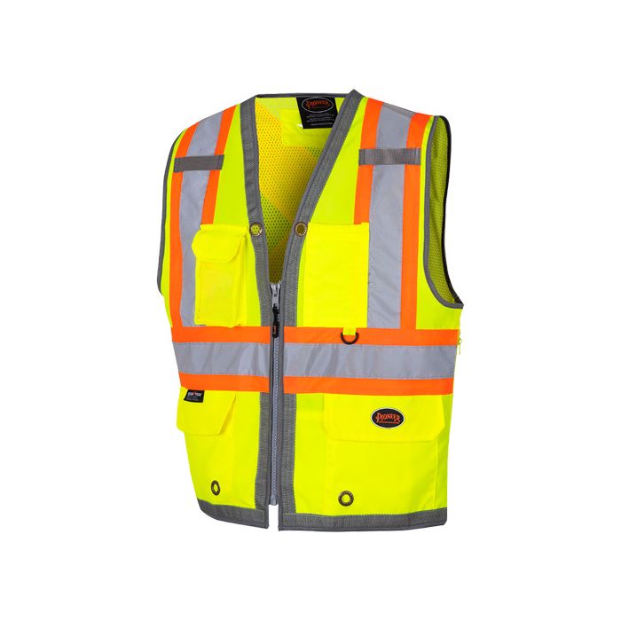 Mesh-Back Zip-Front Surveyor's Vest