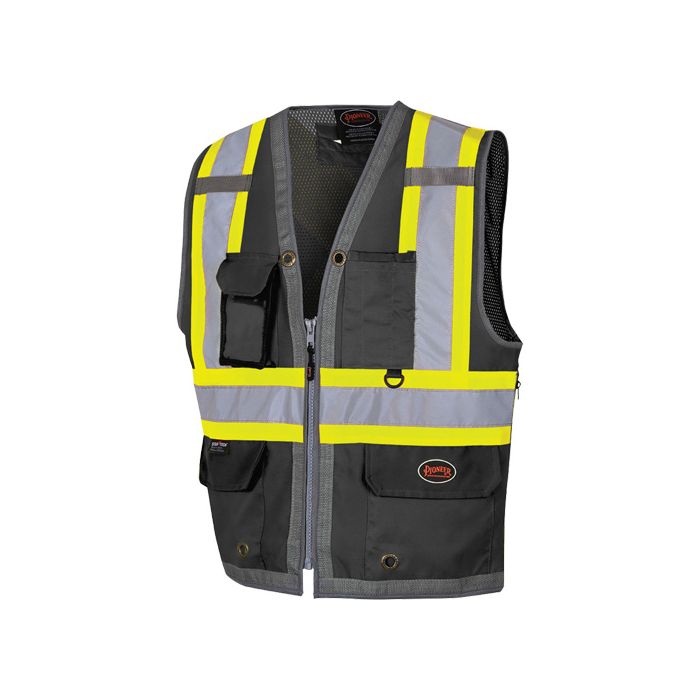 Mesh-Back Zip-Front Surveyor's Vest